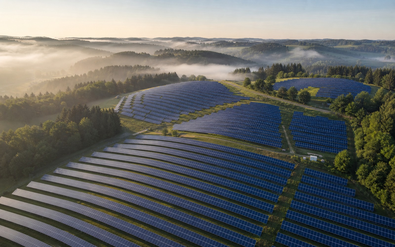 Farma PV Wunsiedel — zdjęcie z drona